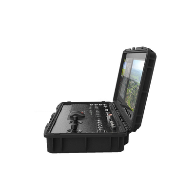 Die Bodensteuerstation T50 hat ein hoch integriertes, alles-in-einem Design mit einem 17-Zoll-Industrial-Anti-Glare-Touchscreen.