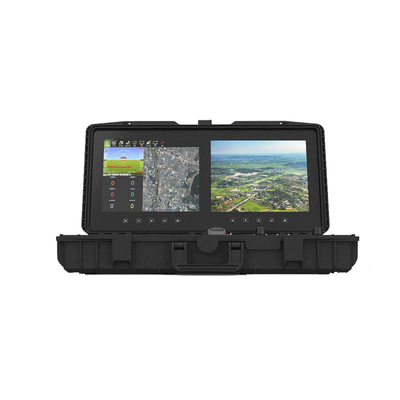 Die Bodensteuerstation T50 hat ein hoch integriertes, alles-in-einem Design mit einem 17-Zoll-Industrial-Anti-Glare-Touchscreen.