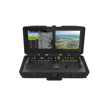 Die Bodensteuerstation T50 hat ein hoch integriertes, alles-in-einem Design mit einem 17-Zoll-Industrial-Anti-Glare-Touchscreen.