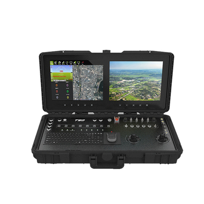 Die Bodensteuerstation T50 hat ein hoch integriertes, alles-in-einem Design mit einem 17-Zoll-Industrial-Anti-Glare-Touchscreen.