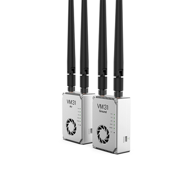 VM31 Video&amp;Data&amp;RC-Verbindung verfügt über zwei Frequenzen optional ((800MHz、1.4 GHz) mit einer Übertragungsreichweite von 15 km (Luft-Boden).