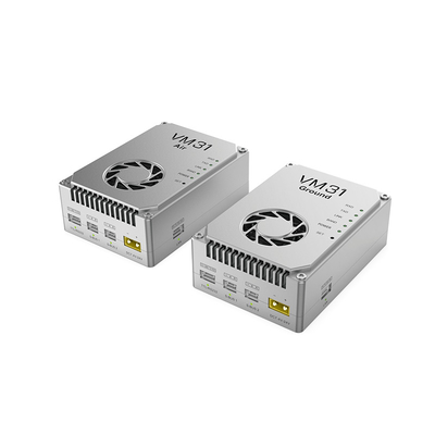VM31 Video&amp;Data&amp;RC-Verbindung verfügt über zwei Frequenzen optional ((800MHz、1.4 GHz) mit einer Übertragungsreichweite von 15 km (Luft-Boden).