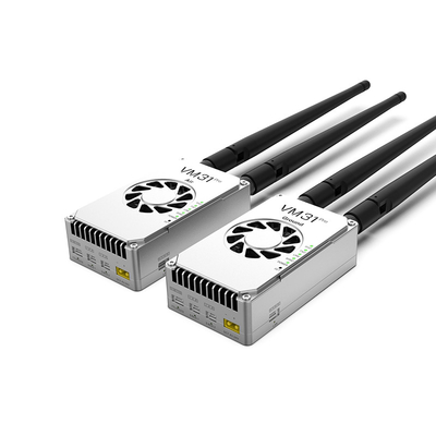 VM31 Video&amp;Data&amp;RC-Verbindung verfügt über zwei Frequenzen optional ((800MHz、1.4 GHz) mit einer Übertragungsreichweite von 15 km (Luft-Boden).